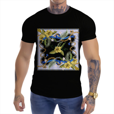 3D digital printing men's street casual T-shirt 22