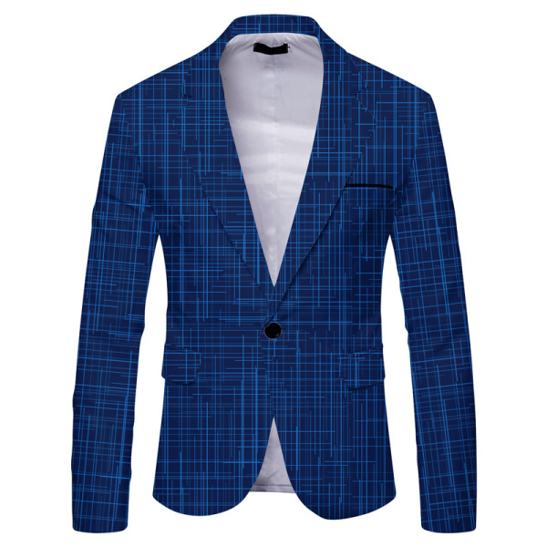 Men's casual slim suit jacket 8