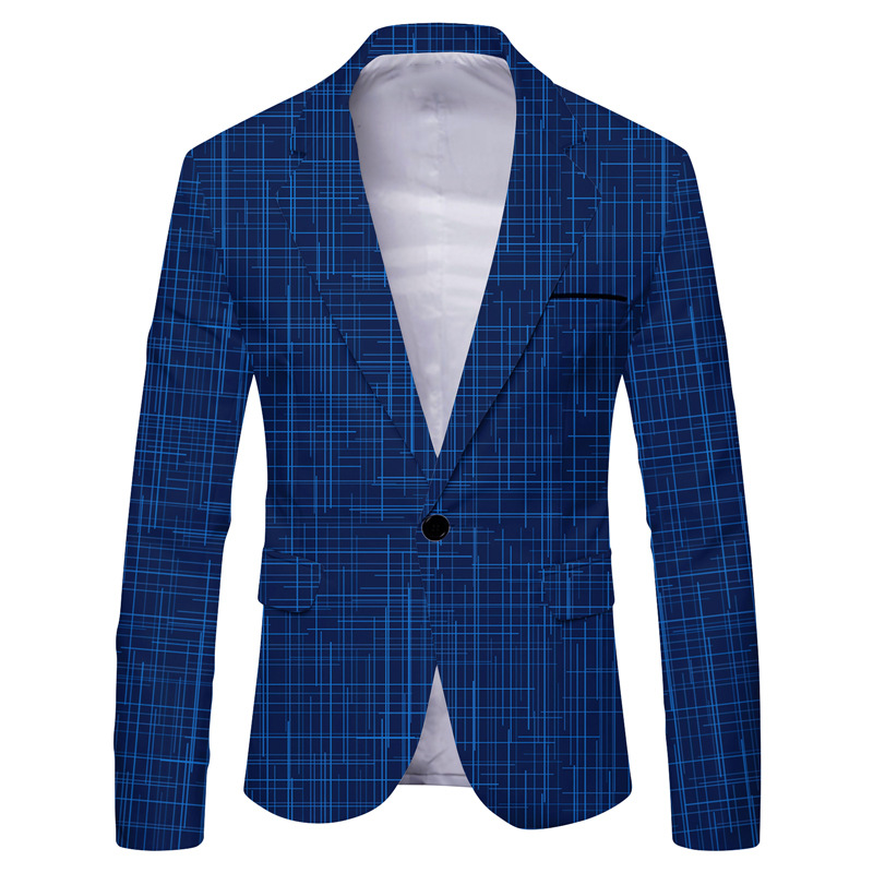 Men's casual slim suit jacket 8