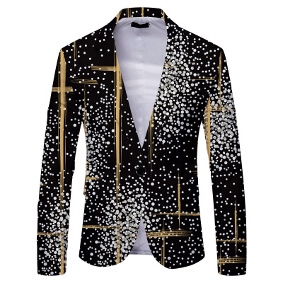 Men's casual slim suit jacket 7