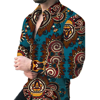 European and American printed cardigan long-sleeved shirt 12