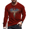 Long Sleeve Round Neck Printed T-Shirt Street Fashion 28