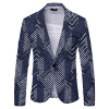 Men's Striped Suit Jacket Casual Slim Suit 1