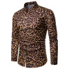 Leopard print long sleeve shirt men's shirt 57