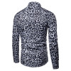 Leopard print long sleeve shirt men's shirt 58