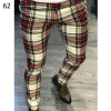 Men's geometric print mid-rise straight-leg trousers 38