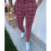 Men's geometric print mid-rise straight-leg trousers 40